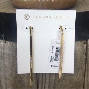 NWT Kendra Scott MELISSA Drop Earrings in Gold